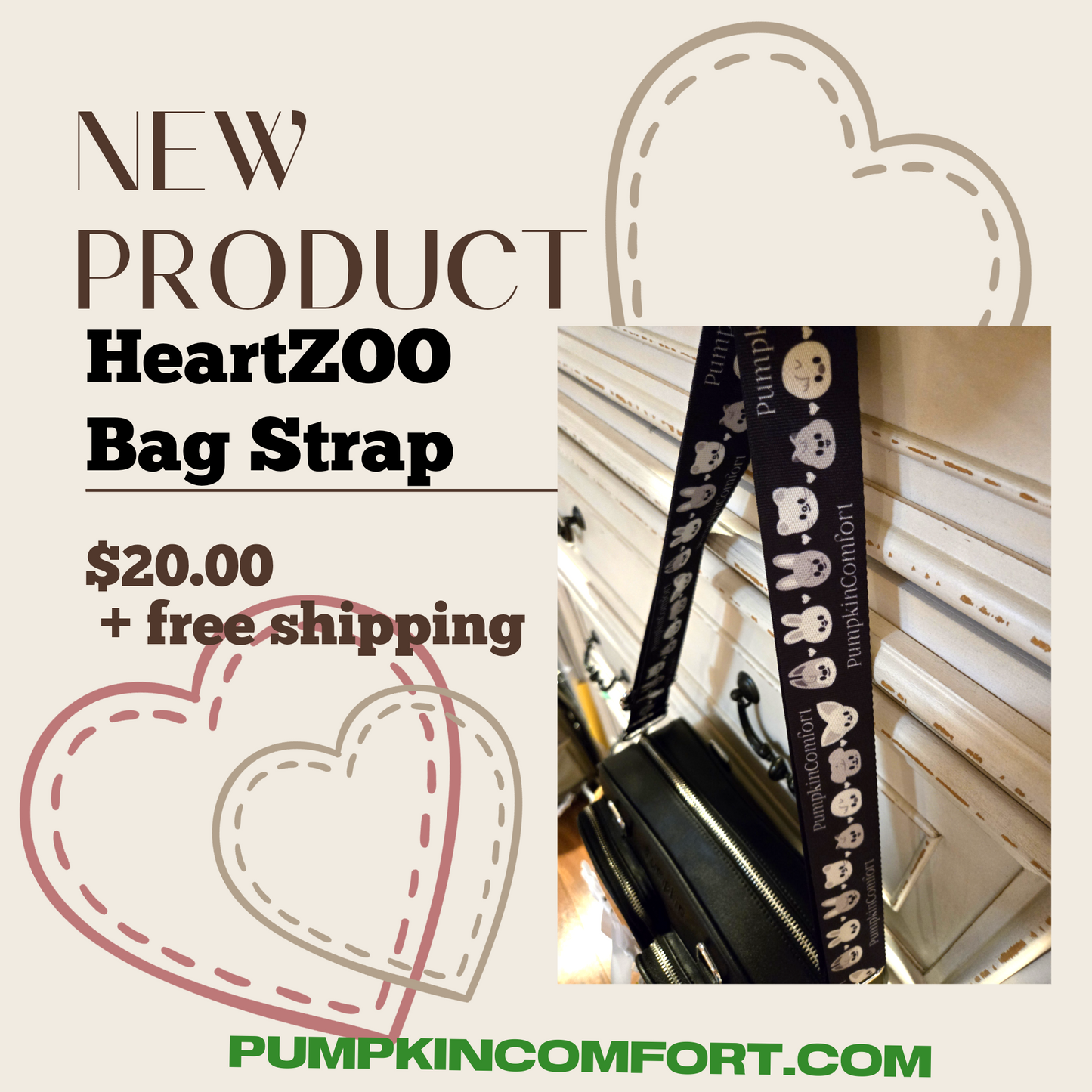 HeartZOO Bag Strap free shipping